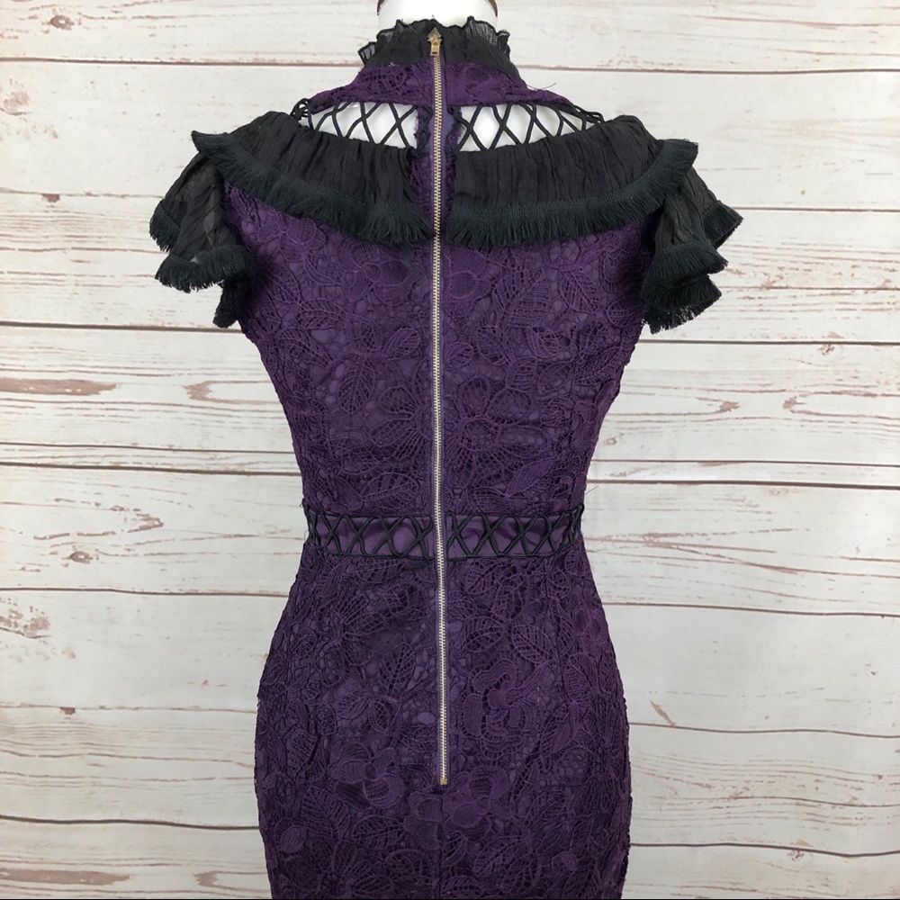 Victorian Western Lace Formal Cutout Dress - Picture 4 of 7